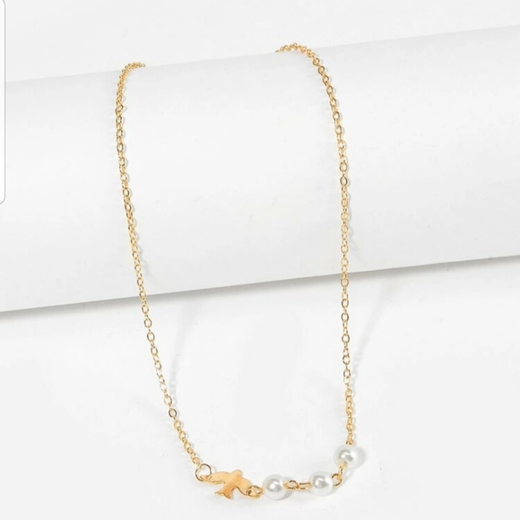 *Daisy* Bird and Pearl Necklace - Picture 2 of 4